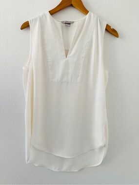 H&M Sleeveless Cream White Tank Blouse